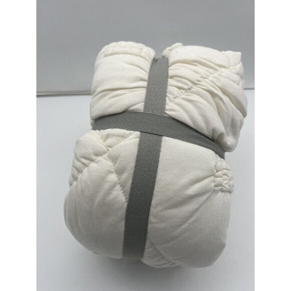 Anthropologie Textured Landry Sheets King Size Set of 2 Cream - Picture 7 of 8